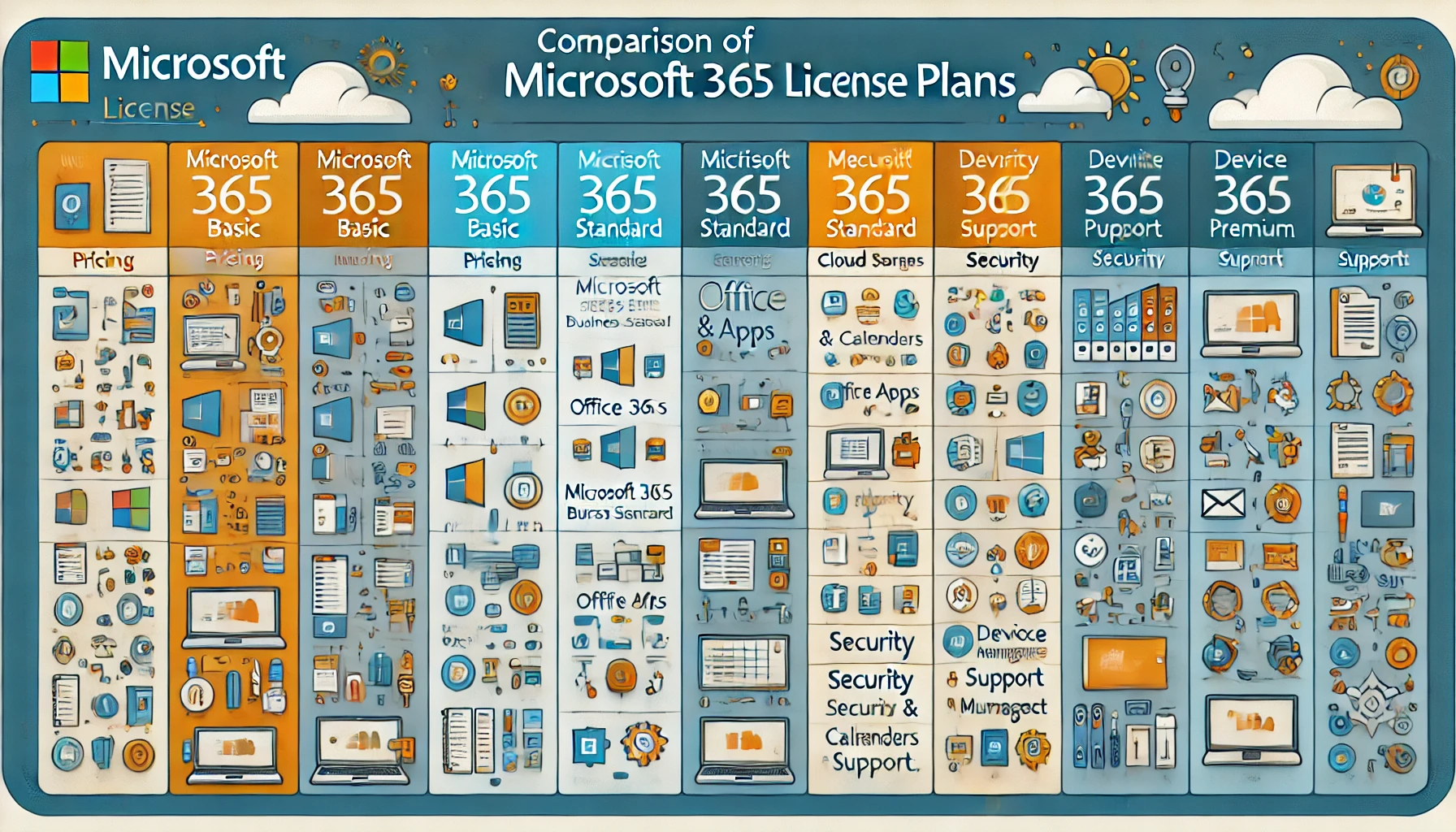 Microsoft 365 License Comparison